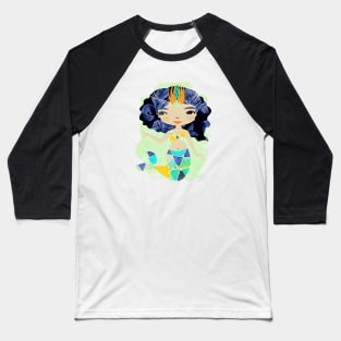 Mermaid Girl Baseball T-Shirt